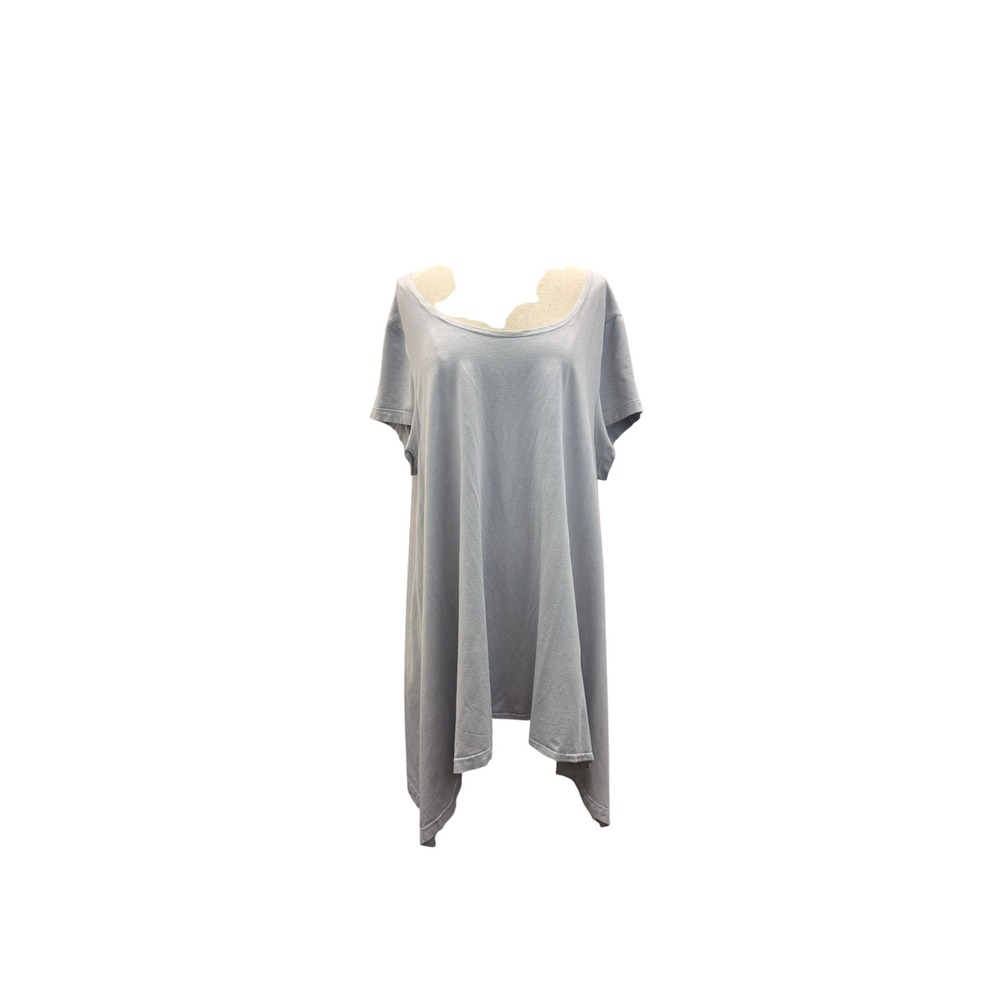 Bryn Walker Tunic Top‎ Women's Size L Handkerchief Hem Scoop Neck